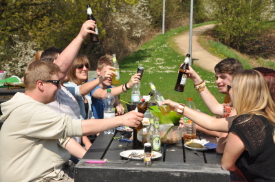 Grillabend in der Wohnanlage Petrisberg