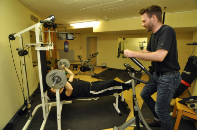 Fitnessraum in der Wohnanlage Tarforst