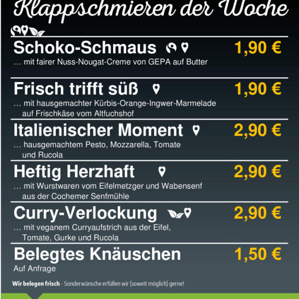 Bild: Die neue Klappschmier-Woche