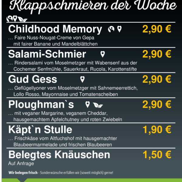 Bild: Die neue Klappschmier-Woche